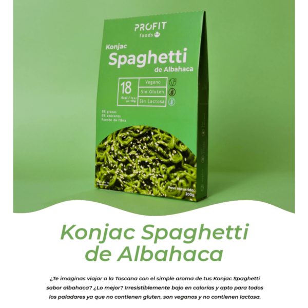 ESPAGHETTI KONJAC DE ALBAHACA