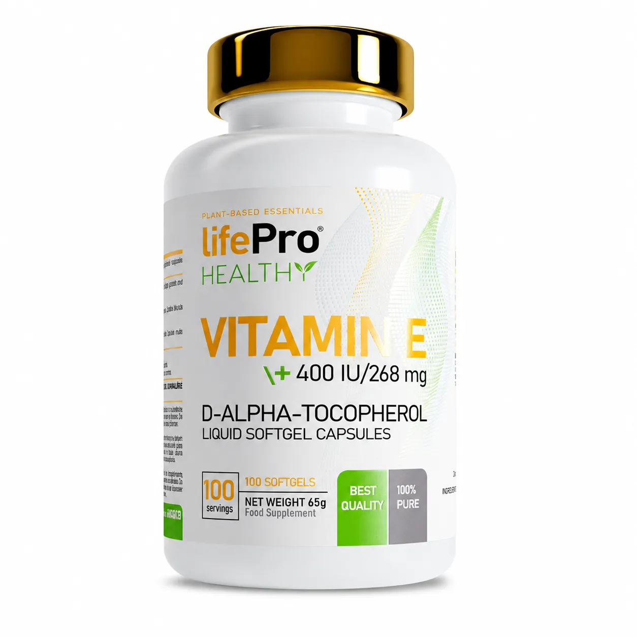 LIFE PRO VITAMIN E 400 UI 100 CAPS 1 LIFE PRO VITAMIN E 400 UI 100 CAPS