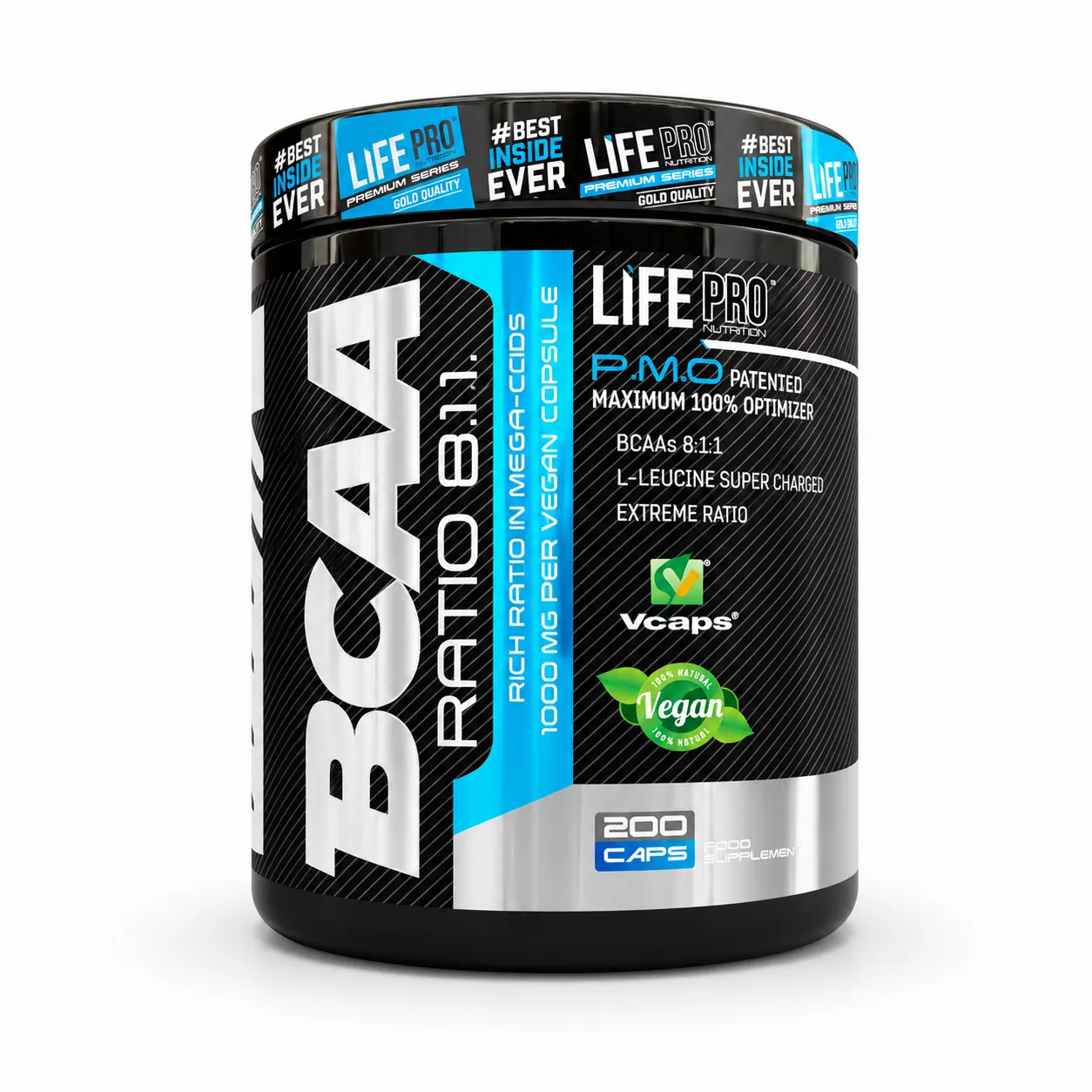 LIFE PRO BCAA PRO 8.1.1 200 CAPS 1 LIFE PRO BCAA PRO 8.1.1 200 CAPS