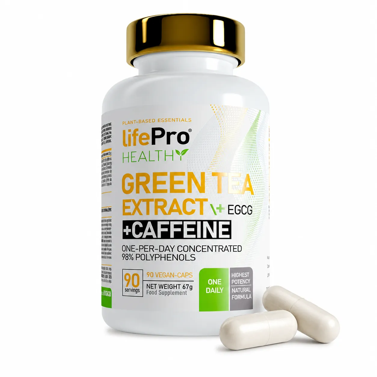 LIFE PRO GREEN TEA+EGCG+CAFFEINE 90 CAPS