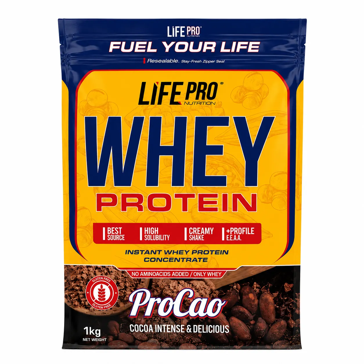 LIFE PRO WHEY PROCAO GLUTEN FREE 1 LIFE PRO WHEY PROCAO 1kg