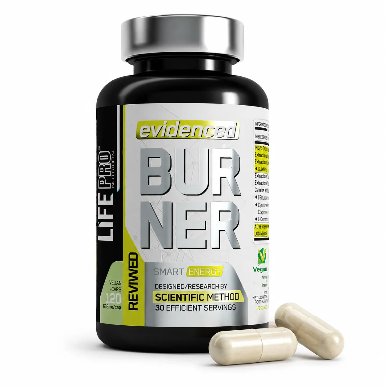 LIFE PRO EVIDENCED BURNER 120 CAPS