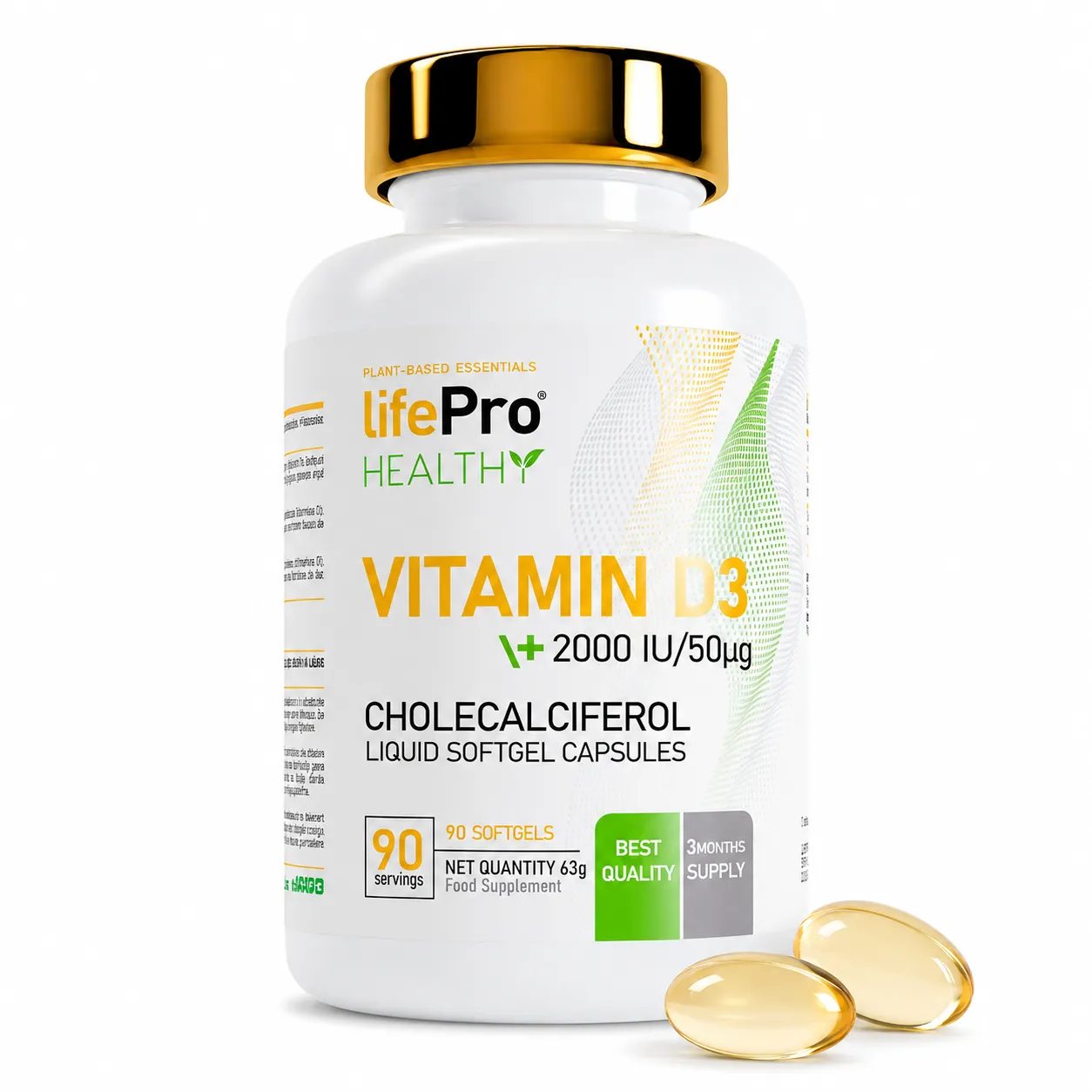 LIFE PRO VITAMIN D3 2000 UI 90 CAPS