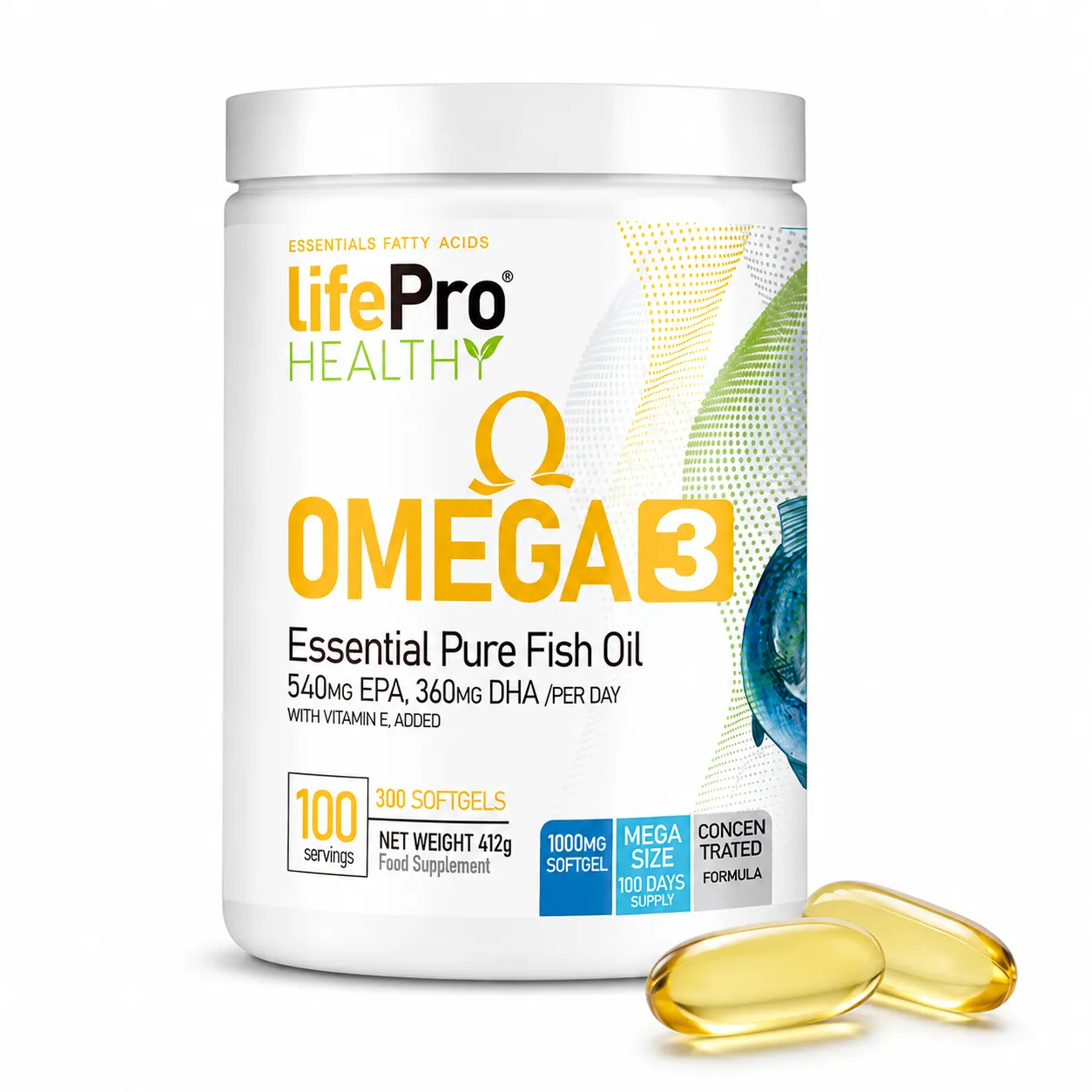 LIFE PRO OMEGA 3 300 CAPS