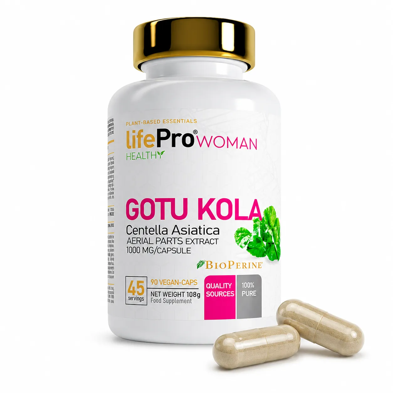 LIFE PRO ESSENTIALS GOTU KOLA 90 CAPS