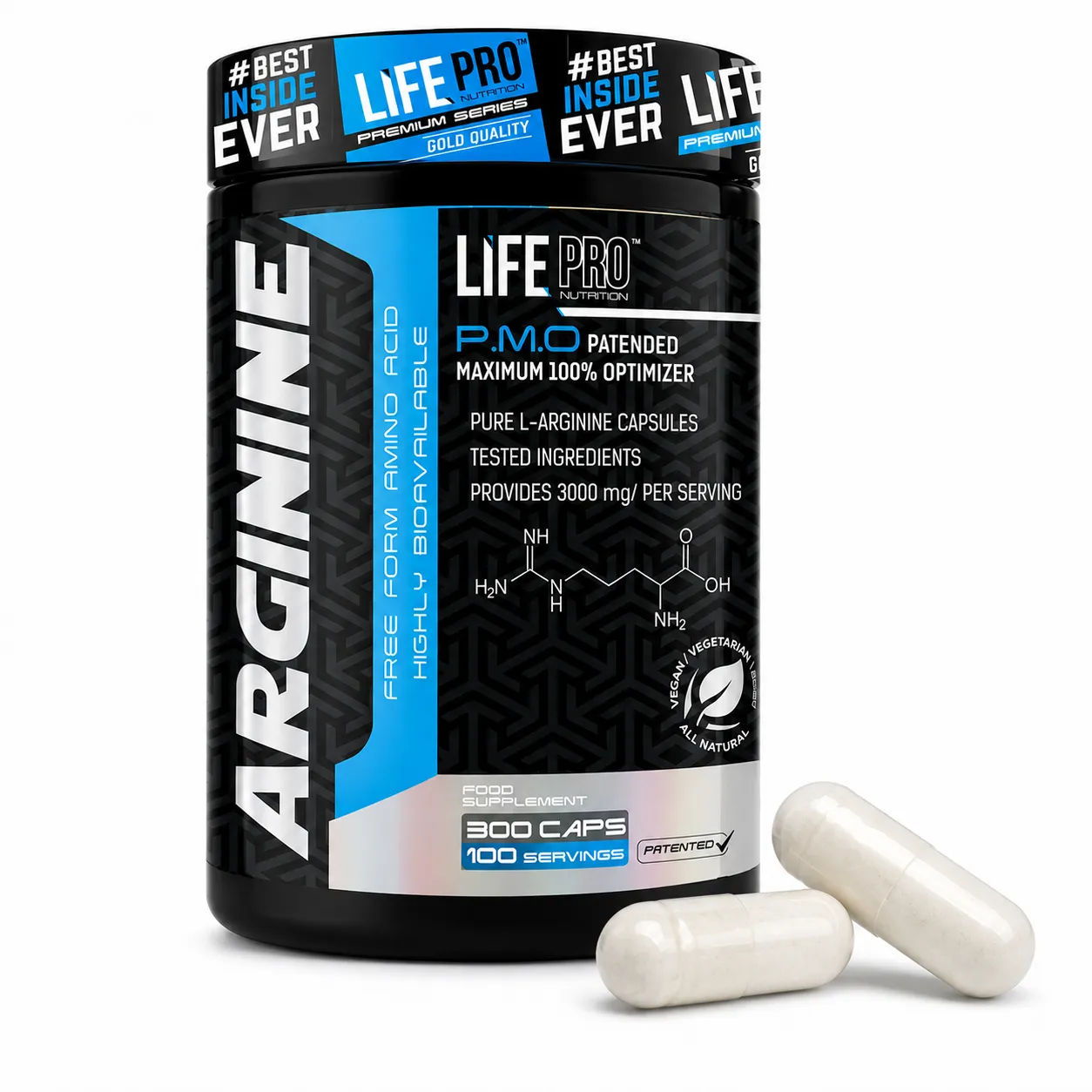 LIFE PRO ARGININE 300 CAPS