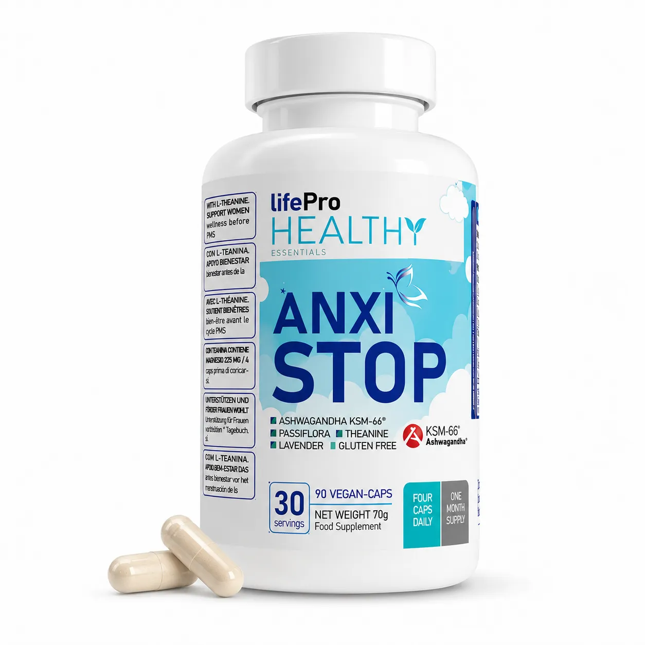 LIFE PRO ANXISTOP 90 CAPS 3 LIFE PRO ANXISTOP 90 CAPS