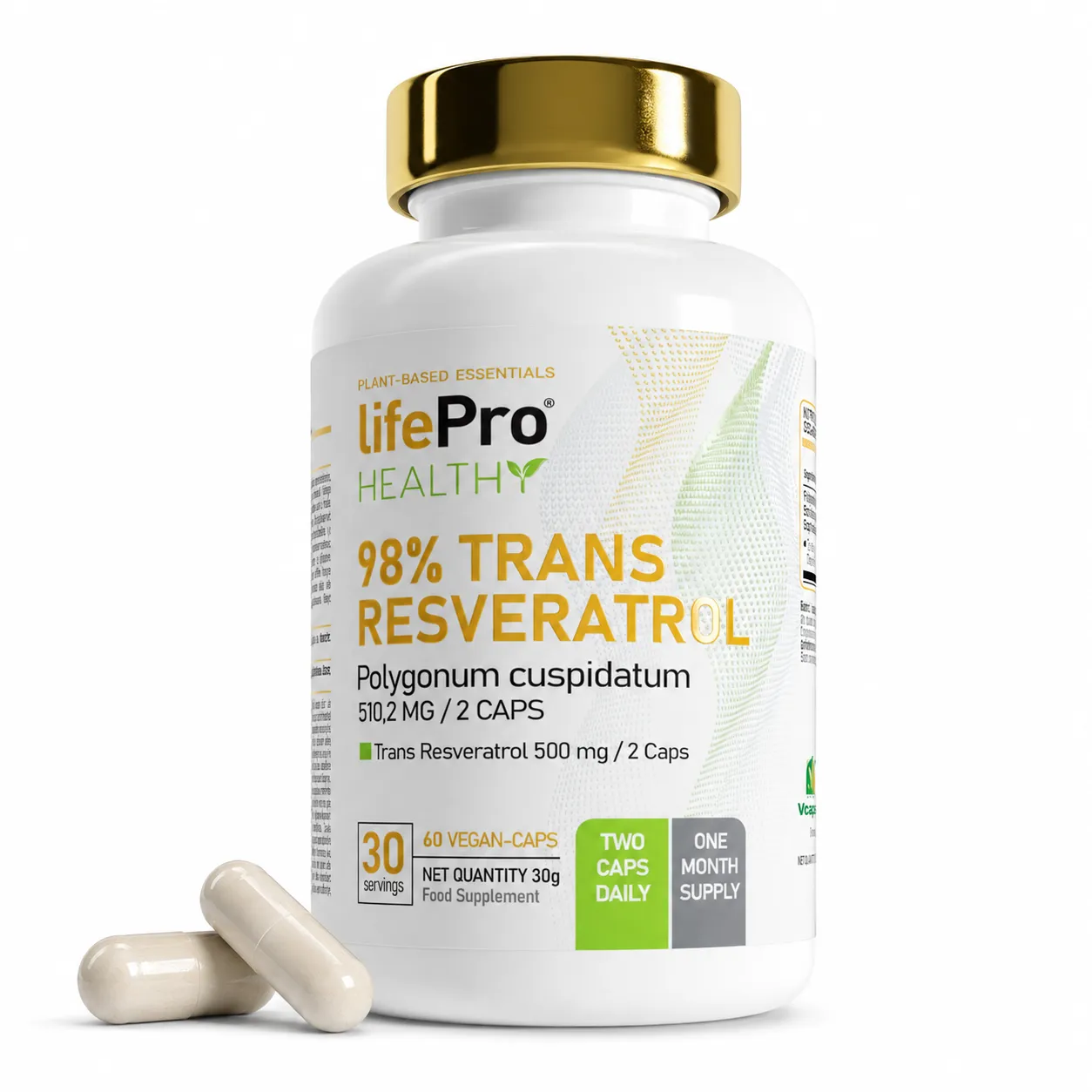 LIFE PRO TRANS RESVERATOL 98% 60 CAPS