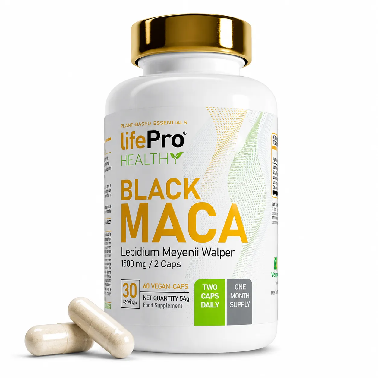 LIFE PRO BLACK MACA 60 CAPS