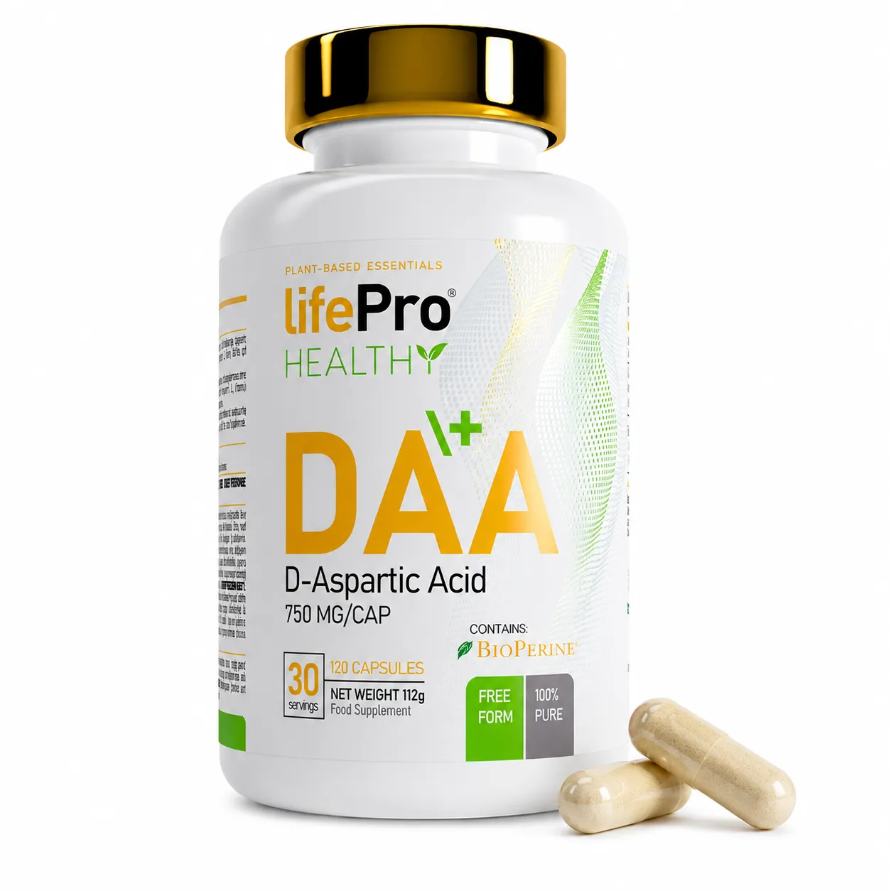 Inicio 96 LIFE PRO DAA ÁCIDO D-ASPARTICO 120CAPS