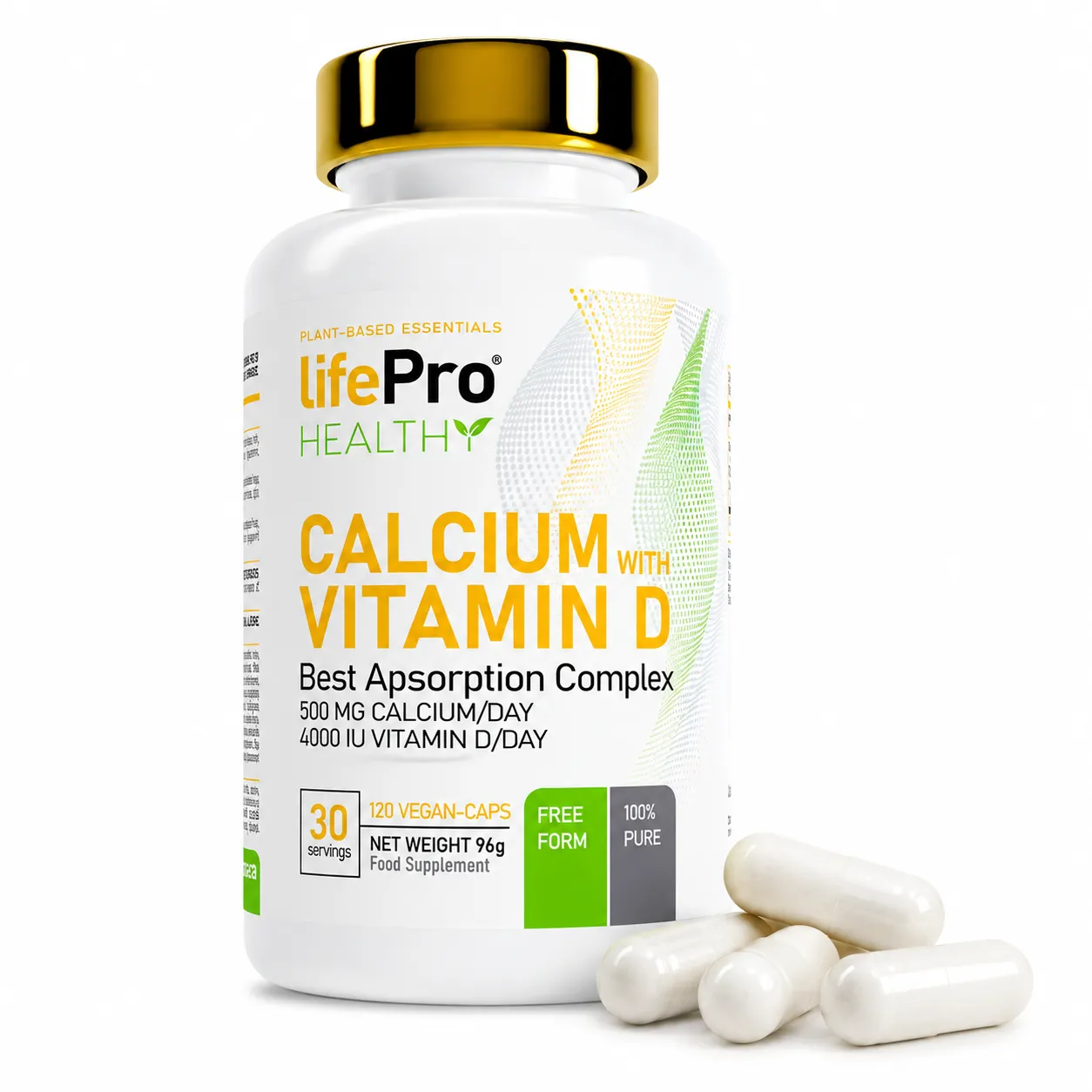 LIFE PRO CALCIUM + VITAMIN D 120 CAPS
