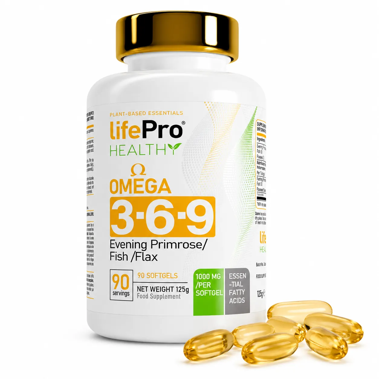 LIFE PRO OMEGA 3-6-9 90 CAPS 2 LIFE PRO OMEGA 3-6-9 90 CAPS