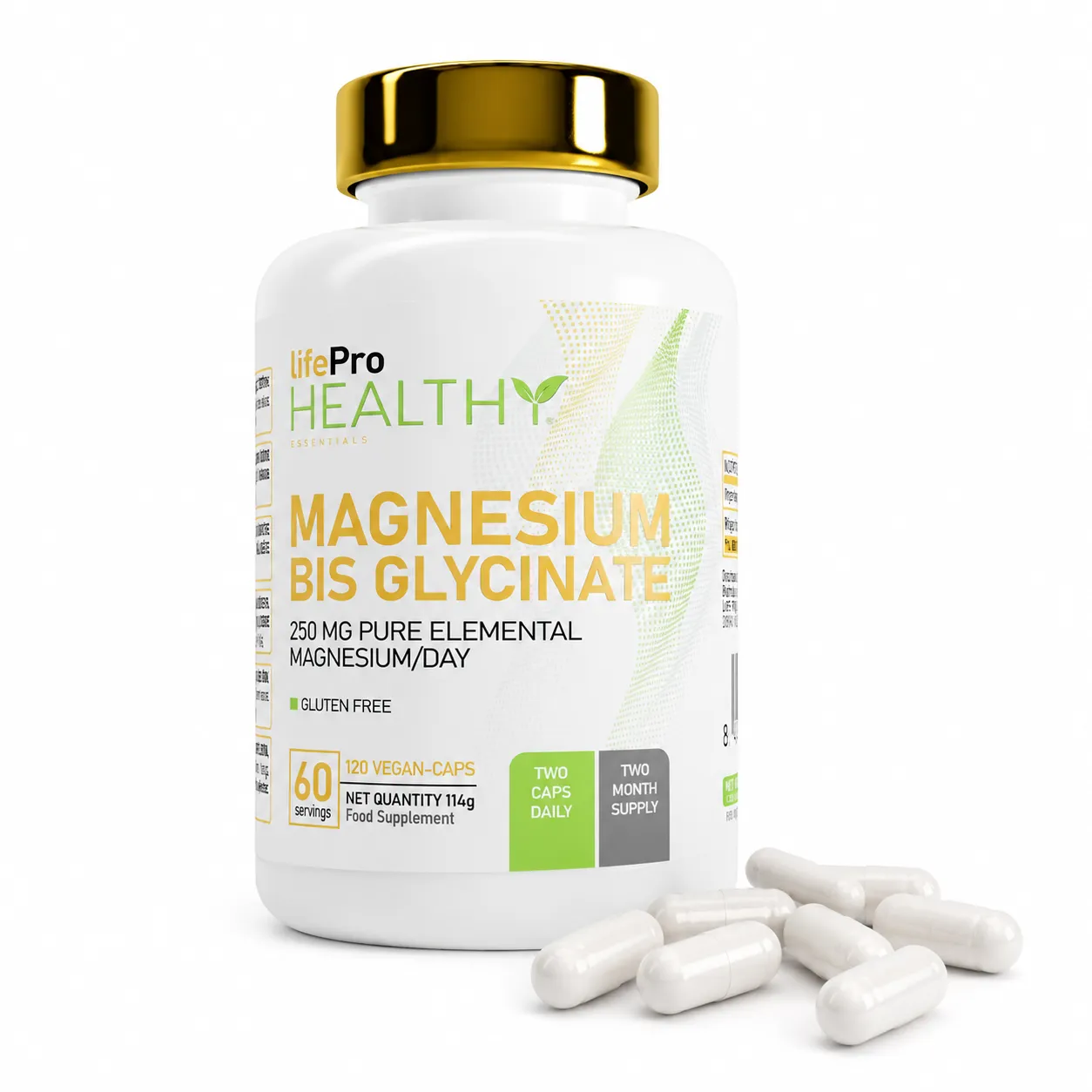 LIFE PRO MAGNESIUM BISGLYCINATE 120 CAPS