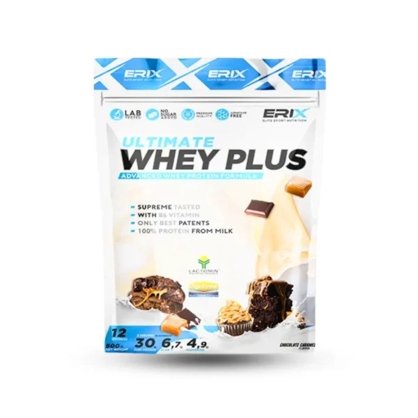 WHEY PLUS CHOCOLATE CARAMELO 500GR ERIX