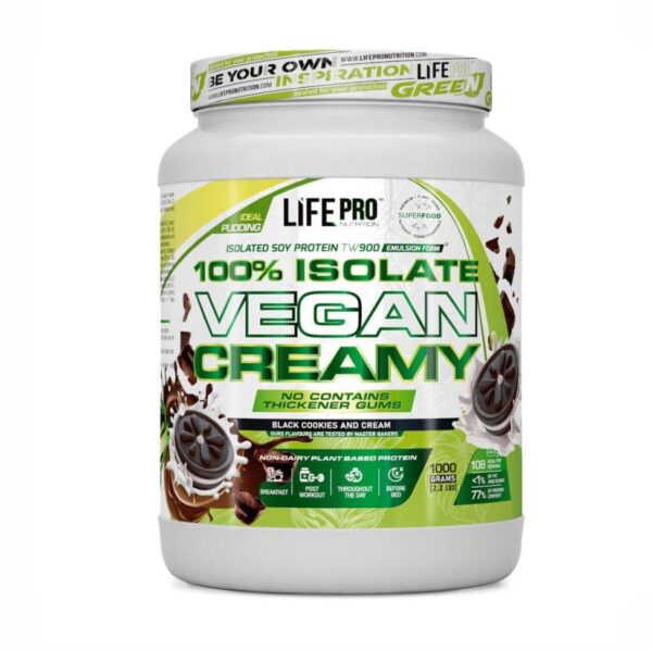 LIFEPRO ISOLATE VEGAN CREAMY BLACK COOKIES 1KG