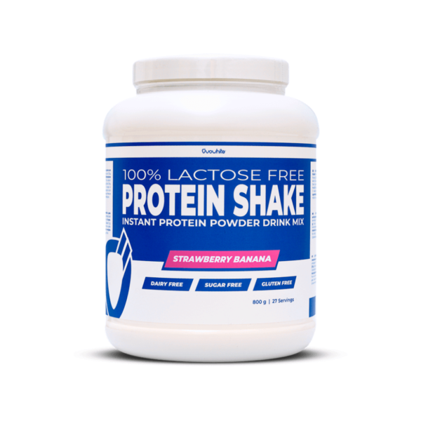 OVOWHITE PROTEIN SHAKE – STRAWBERRY BANANA 800G