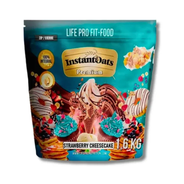 LIFE PRO INSTANT OATS PREMIUM STRAWBERRY CHEESECAKE