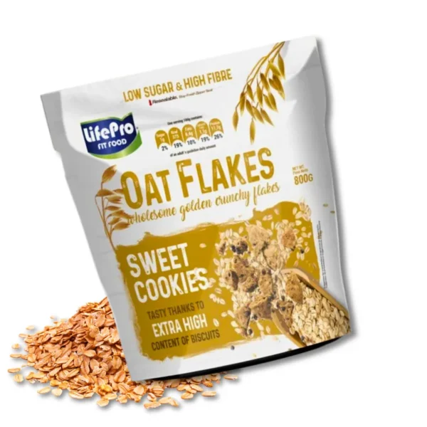 LIFE PRO OAT FLAKES COOKIES 800GR - Imagen 2