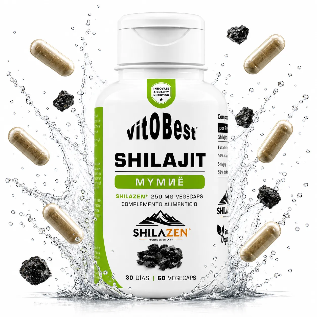 VITOBEST SHILAJIT MYMNE 60 CAPS 1