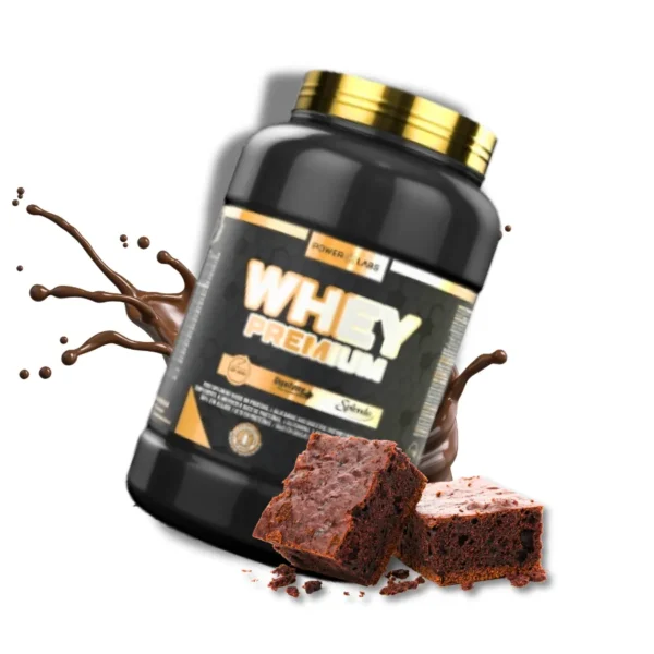 POWER LABS WHEY PREMIUM 1KG BROWNIE - Imagen 2