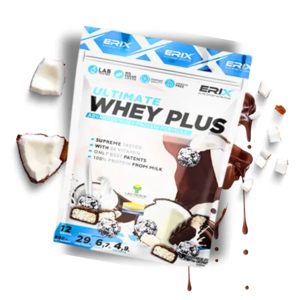 WHEY PLUS CHOCO NEGRO COCO 500GR ERIX - Imagen 2