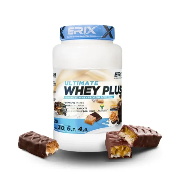 WHEY PLUS CHOCOLATE CARAMEL 1KG ERIX - Imagen 2