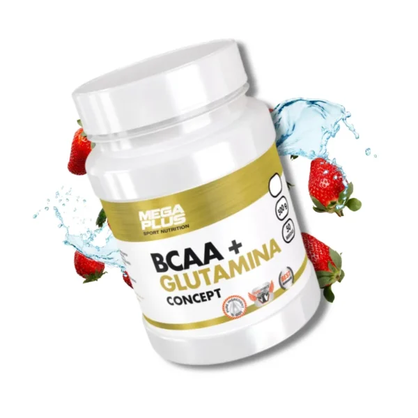 BCAA + GLUTAMINA CONCEPT 500 GR FRESA ÁCIDA - Imagen 2