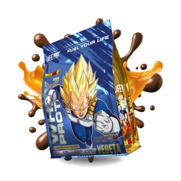 LIFE PRO WHEY DRAGON BALL VEGETA 900G SNIIKEERS - Imagen 2