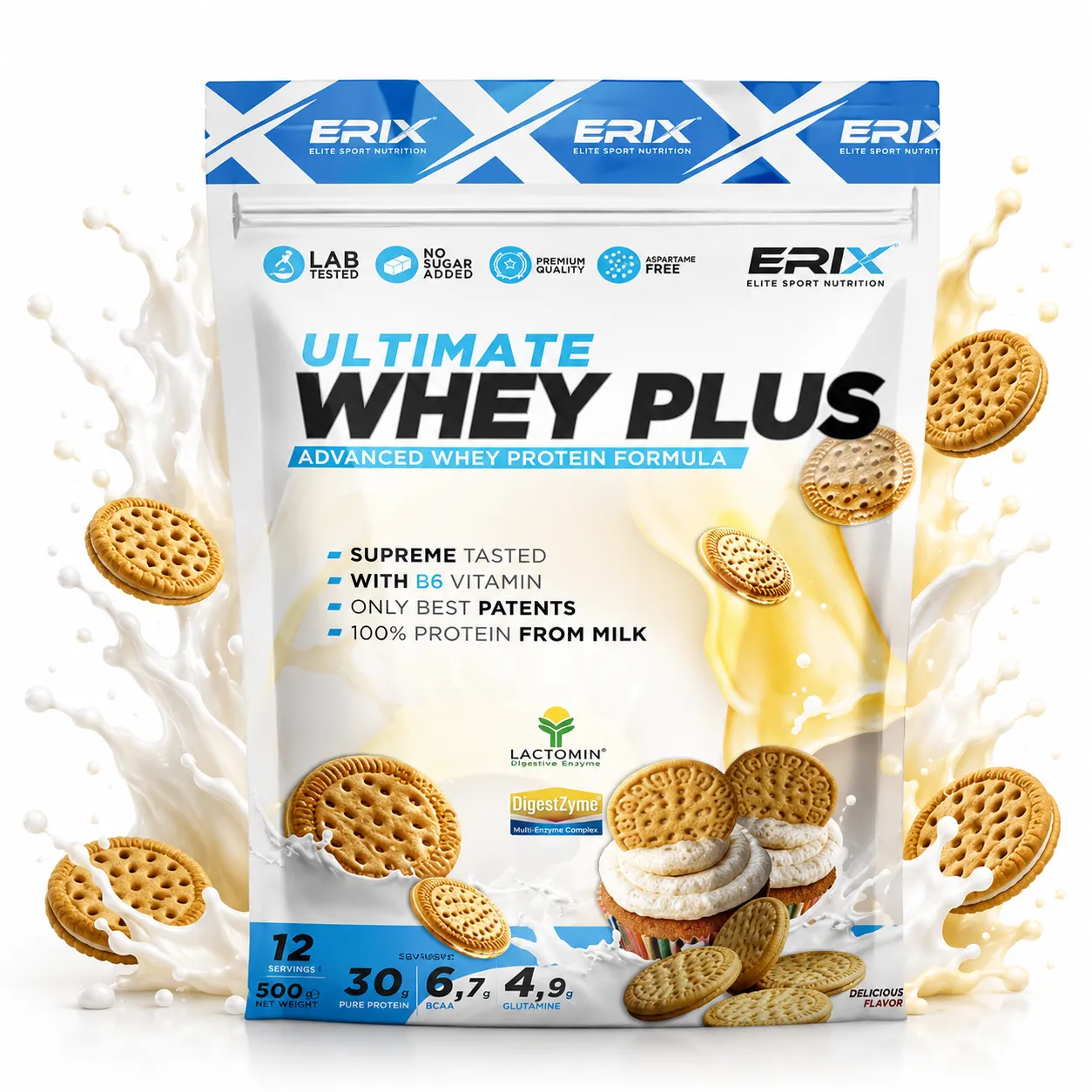 ERIX ULTIMATE WHEY PLUS 500gr 2 eRIX GALLETA 500G