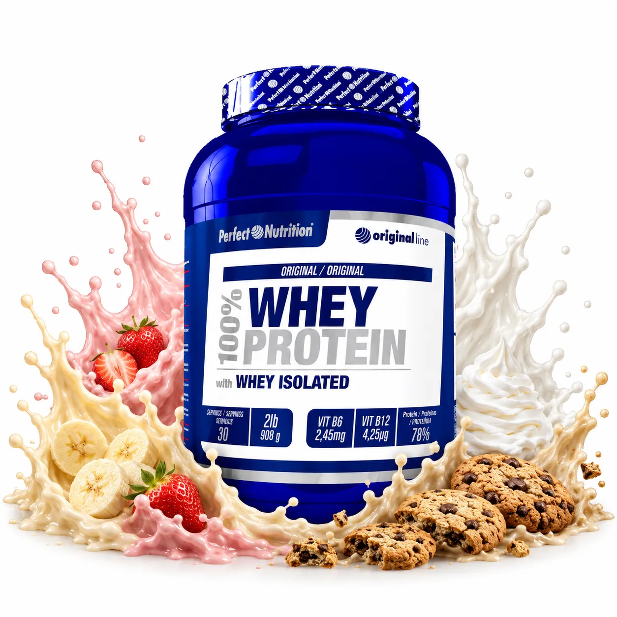 Inicio 16 PERFECT NUTRITION WHEY PROTEIN 2LB SPLASH