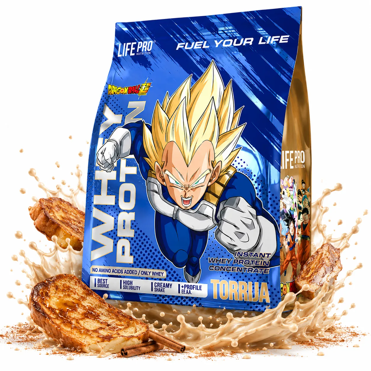Inicio 41 LIFE PRO WHEY DRAGON BALL VEGETA 900G TORRIJA
