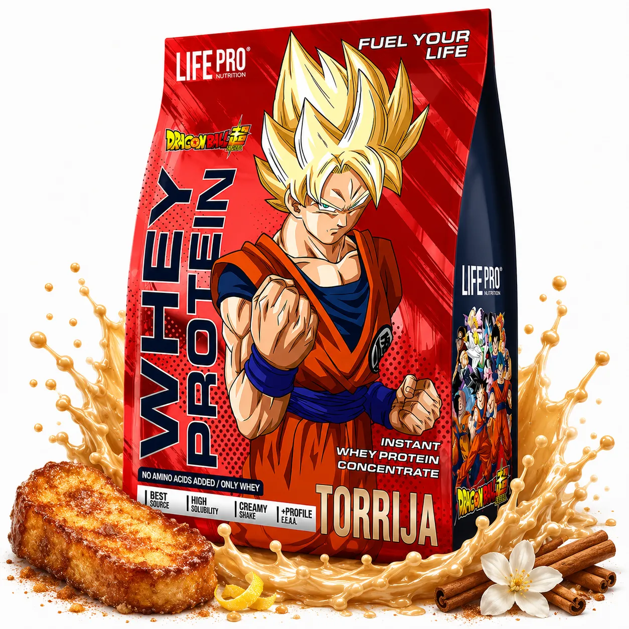 Inicio 45 LIFE PRO WHEY DRAGON BALL GOKU TORRIJA