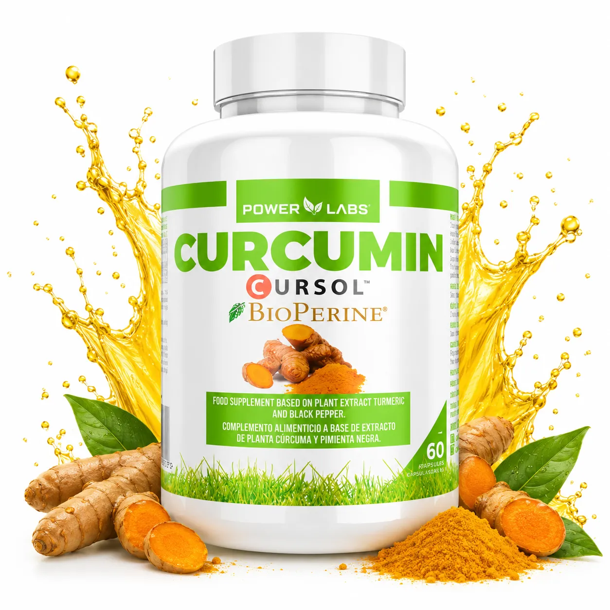 Inicio 41 POWER LABS CURCUMIN 60 CAP