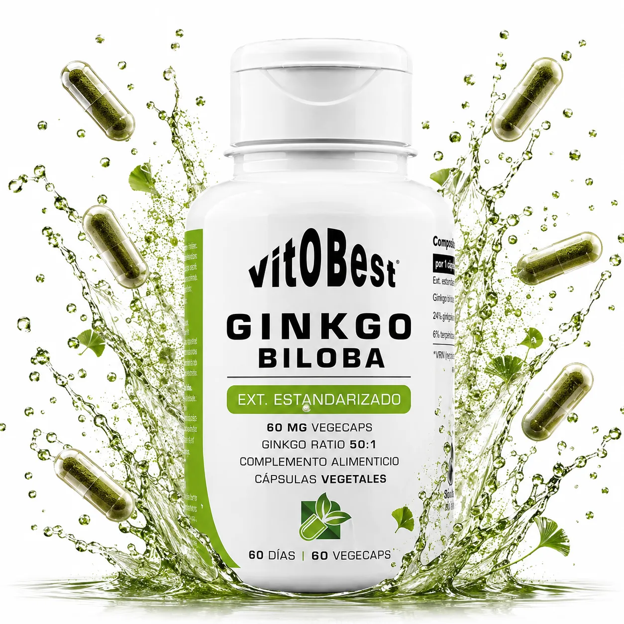 Inicio 60 VITOBEST GINKGO BILOBA 60 CAPS 1
