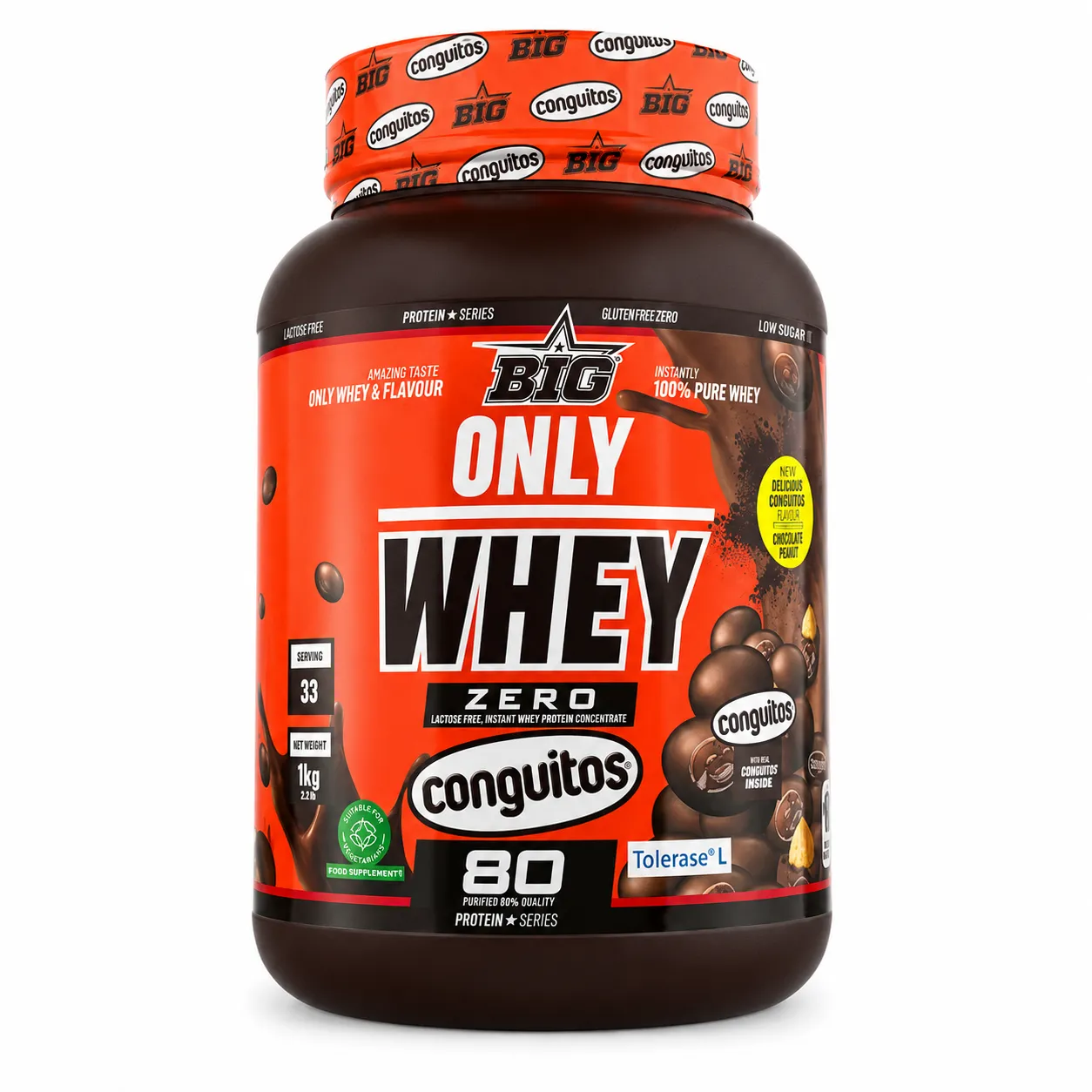 BIG ONLY WHEY ZERO 1KG CONGUITOS 1 BIG ONLY WHEY ZERO 1KG CONGUITOS