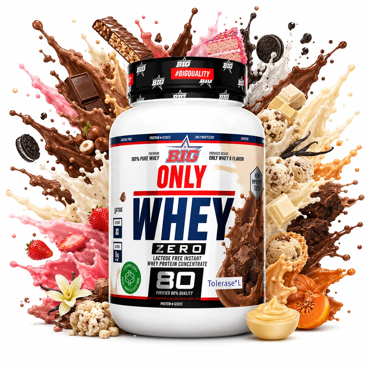 Inicio 36 BIG ONLY WHEY ZERO 1KG SPLASH