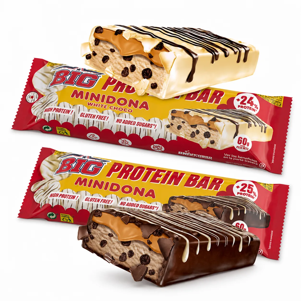 BIG PROTEIN BAR MINIDONA 60 GR 1 BIG PROTEIN BAR MINIDONA 60 GR