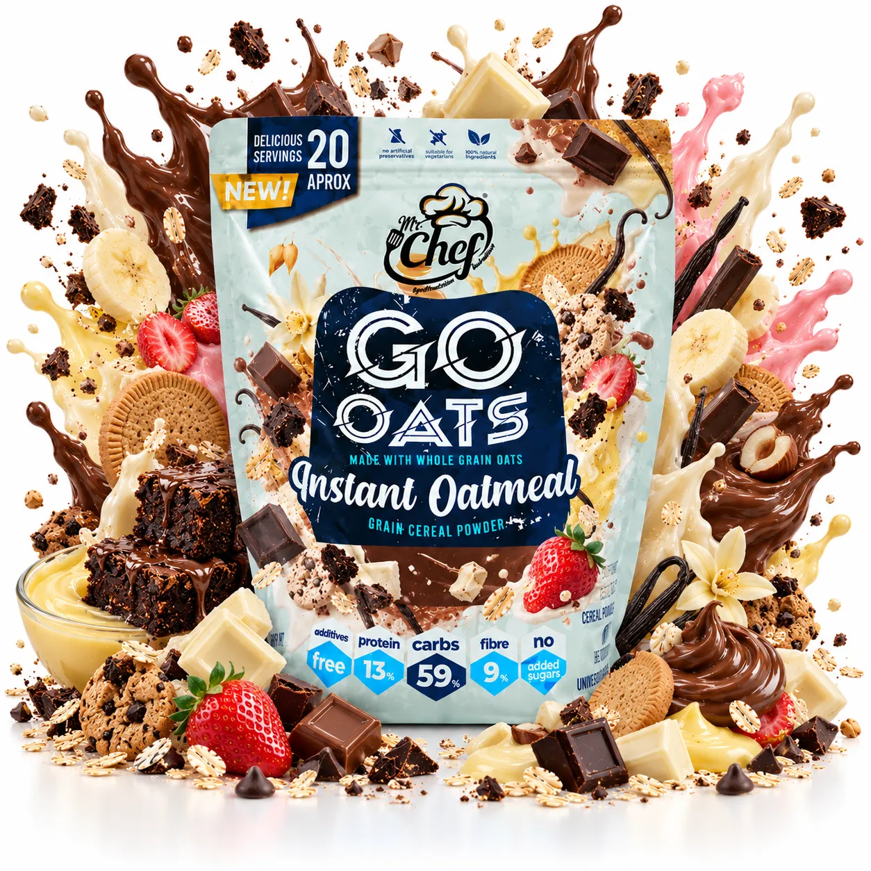 Inicio 38 INSTANT OATS 1KG AMERICAN NUTRITION SPLASH
